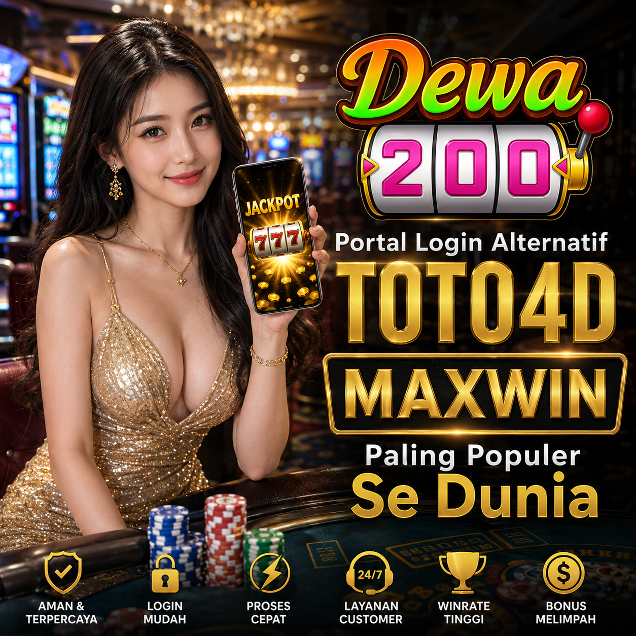 DEWA200 Portal Login Alternatif TOTO4D Maxwin Paling Populer Se Dunia